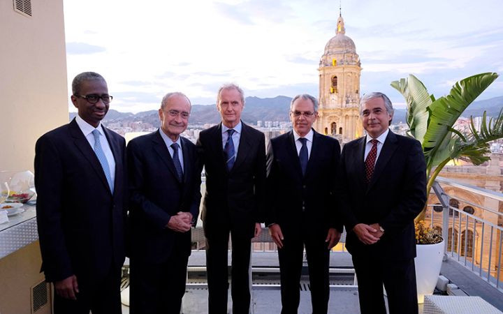 Delegación de los países que participan en el ejercicio de seguridad marítima Seaborder 2014.