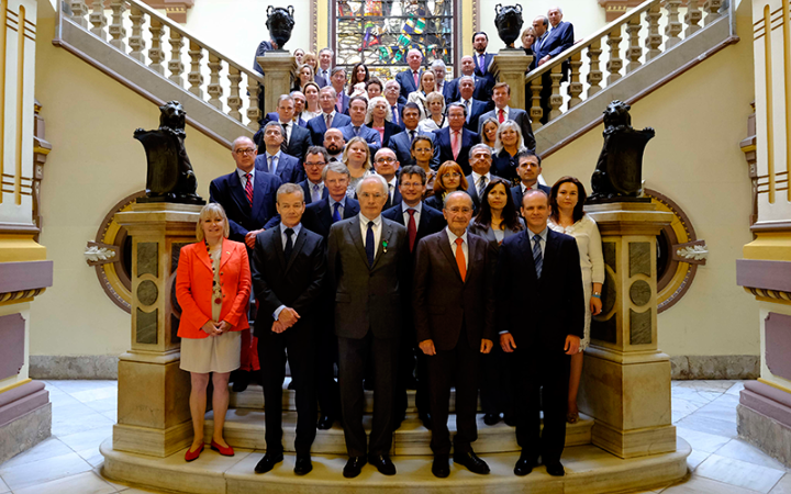 Recepción representantes diplomáticos de la Unión Europea.