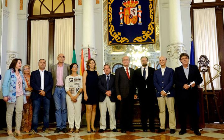 Entrega de premios de los VI Premios de Periodismo Ciudad de Málaga.