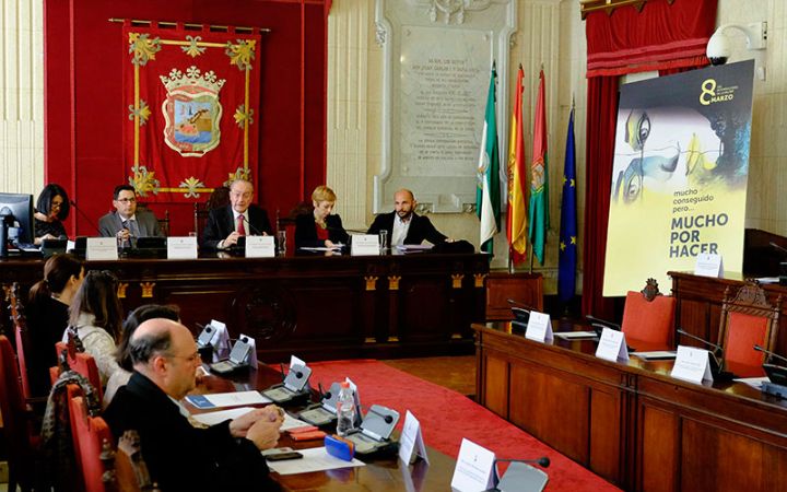 Celebración Día Internacional de la mujer el 8 de marzo.