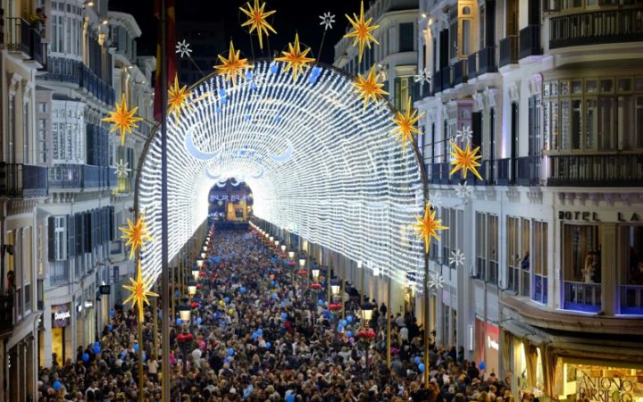 Inauguración alumbrado navideño Calle Larios.