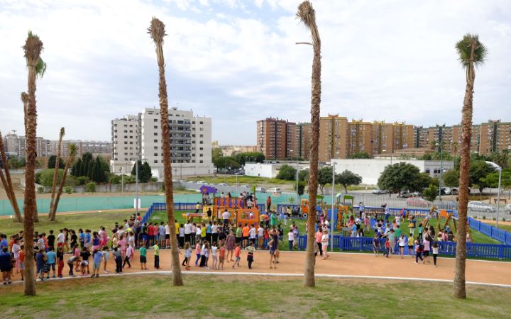 Espacio infantil en Parque de San Rafael.