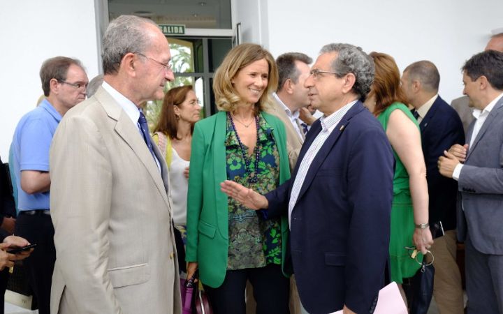 Cristina Garmendia en la reunión del Club Málaga Valley donde asume la presidencia de la institución.