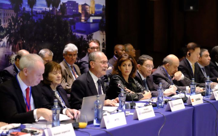 Sesiones de trabajo de la Organización Mundial de Turismo en Málaga.