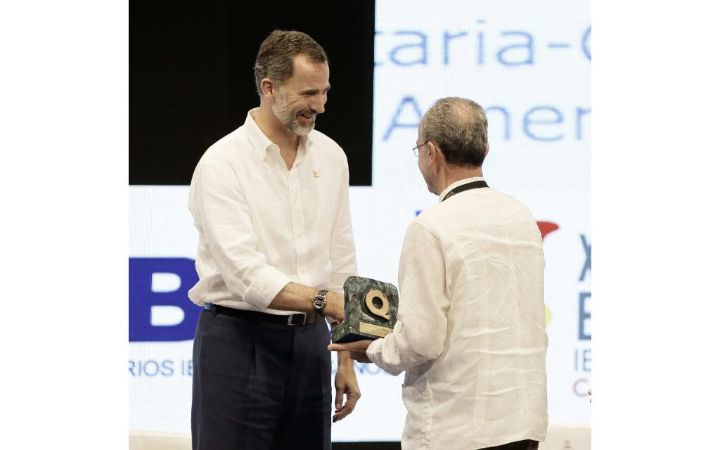 Recepción del Premio Iberoamericano de la Calidad 2016.