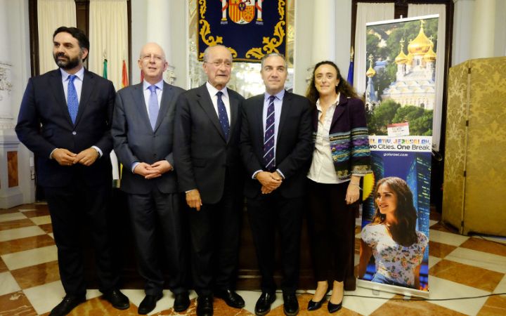 Presentación de las nuevas conexiones aéreas que unirán Málaga y Tel Aviv.