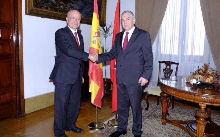 Recepción en el Ayuntamiento al embajador de Turquía en España.
