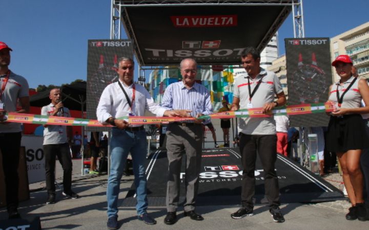 Corte de Cinta de la salida de La Vuelta a España 2018 en Málaga