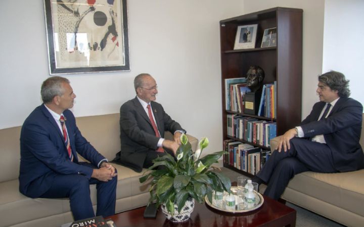Reunión con embajador Jorge Moragas (Misión Permanente de España ante la ONU).