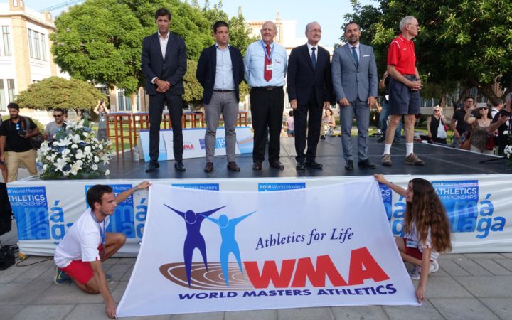 Ceremonia de inauguración del Campeonato Mundial de Atletismo de Veteranos