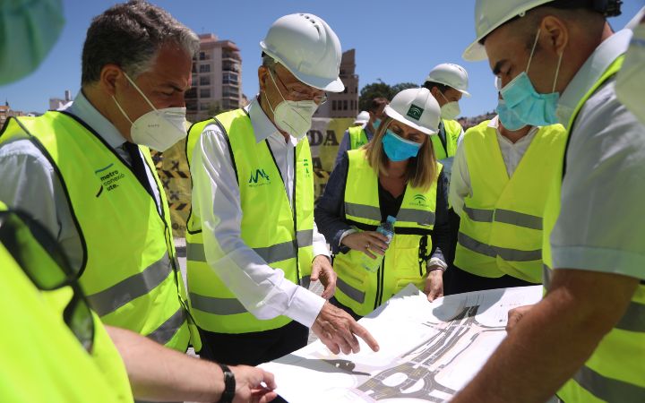 Visita a las obras del Metro