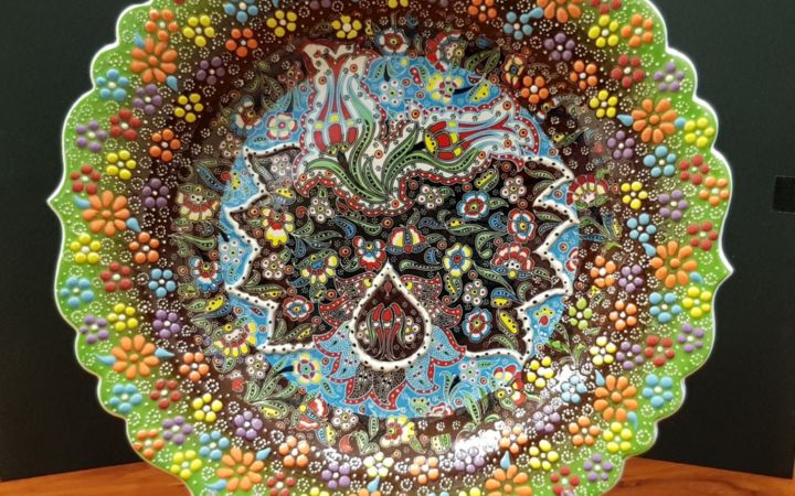 Plato de cerámica de Turquía