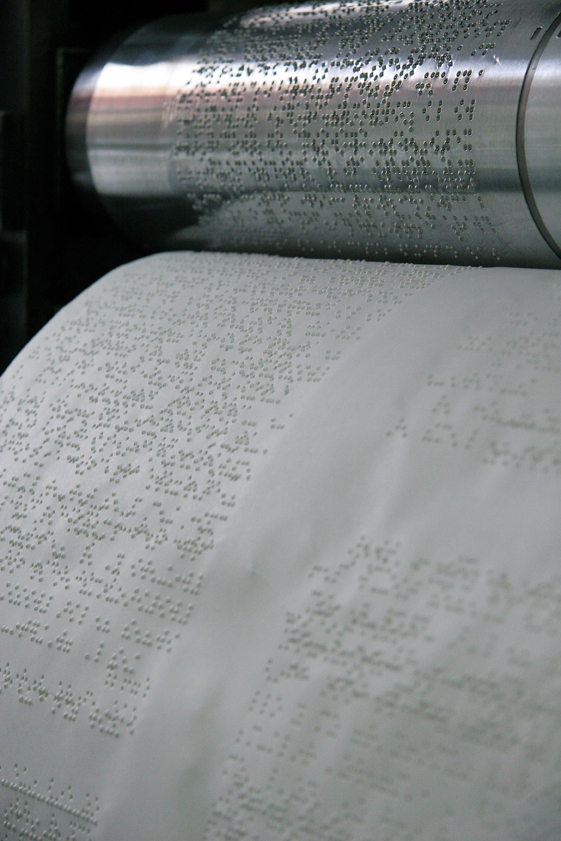 Documento impreso en braille