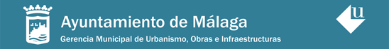 Logo institucional dela Gerencia de Urbanismo y el Ayuntamiento de Málaga