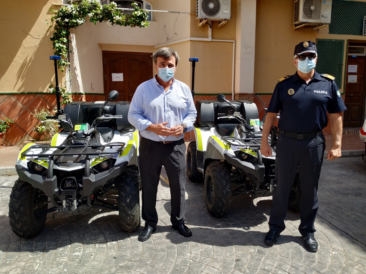 LA POLICÍA LOCAL DE MÁLAGA SUMA A SU FLOTA DOS QUADS CEDIDOS POR LA JUNTA DE ANDALUCÍA