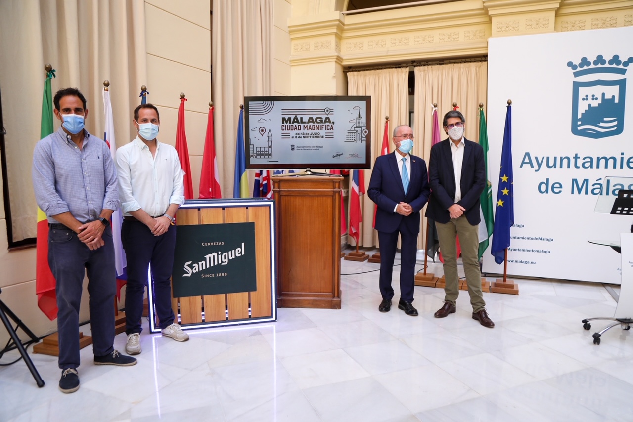 COVID-19 640 / AYUNTAMIENTO Y CERVEZAS SAN MIGUEL PONEN EN MARCHA EL PLAN ‘MÁLAGA, CIUDAD MAGNÍFICA’ DE APOYO A LA HOSTELERÍA Y PROMOCIÓN DE JÓVENES ARTISTAS LOCALES (Abre en ventana nueva)