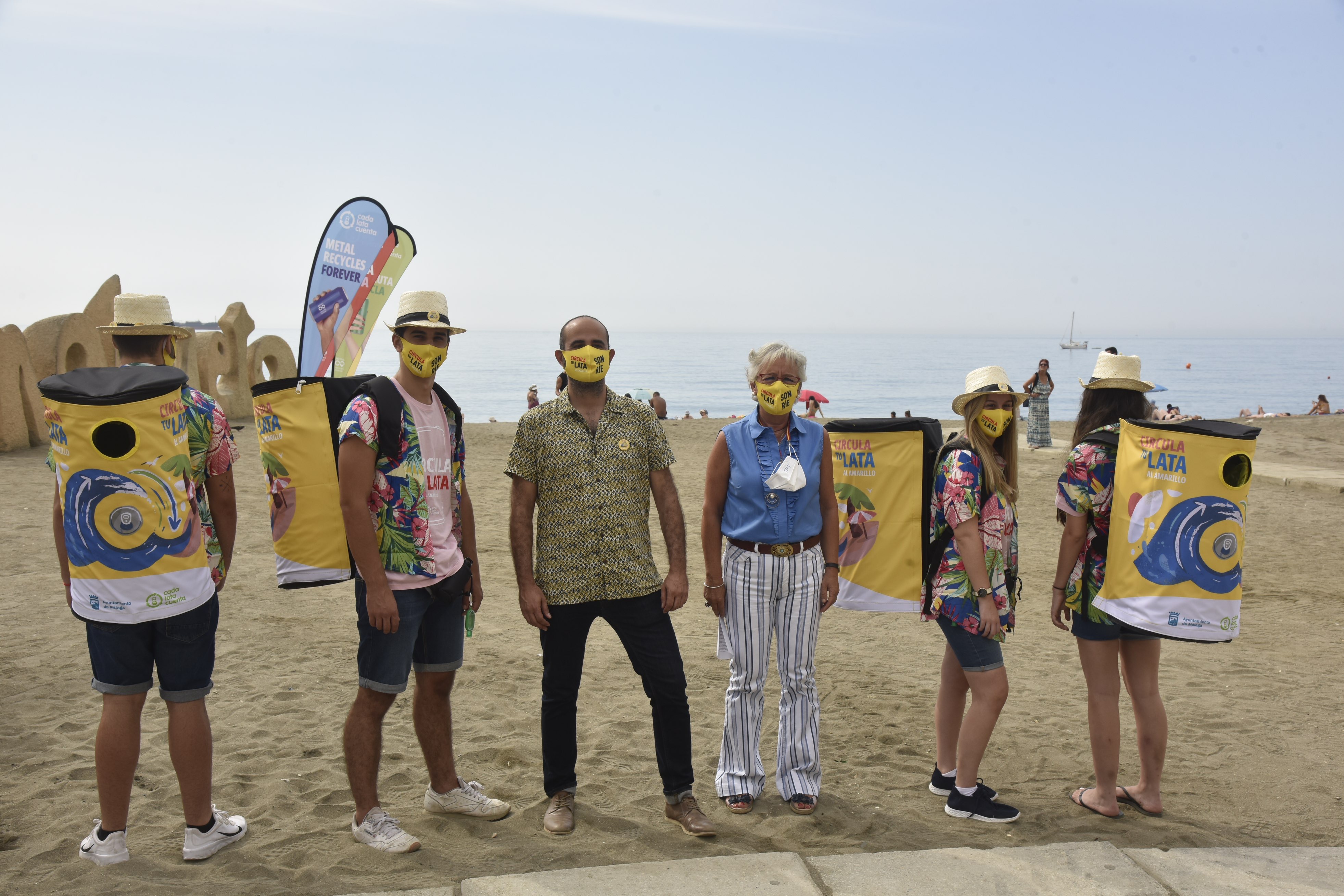 MÁLAGA IMPULSA EL RECICLAJE EN SUS PLAYAS CON LA CAMPAÑA MEDIOAMBIENTAL “CIRCULA TU LATA”