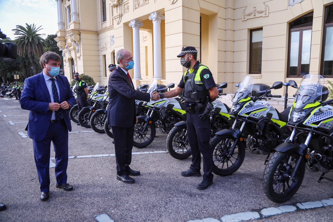 LA POLICÍA LOCAL DE MÁLAGA CONTINÚA RENOVANDO SU FLOTA DE VEHÍCULOS CON DE 32 NUEVAS MOTOCICLETAS