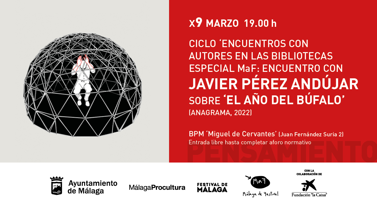 JAVIER PÉREZ ANDÚJAR, PREMIO HERRALDE DE NOVELA 2022, EN LOS ‘ENCUENTROS CON AUTORES ESPECIAL MaF’  (Abre en ventana nueva)