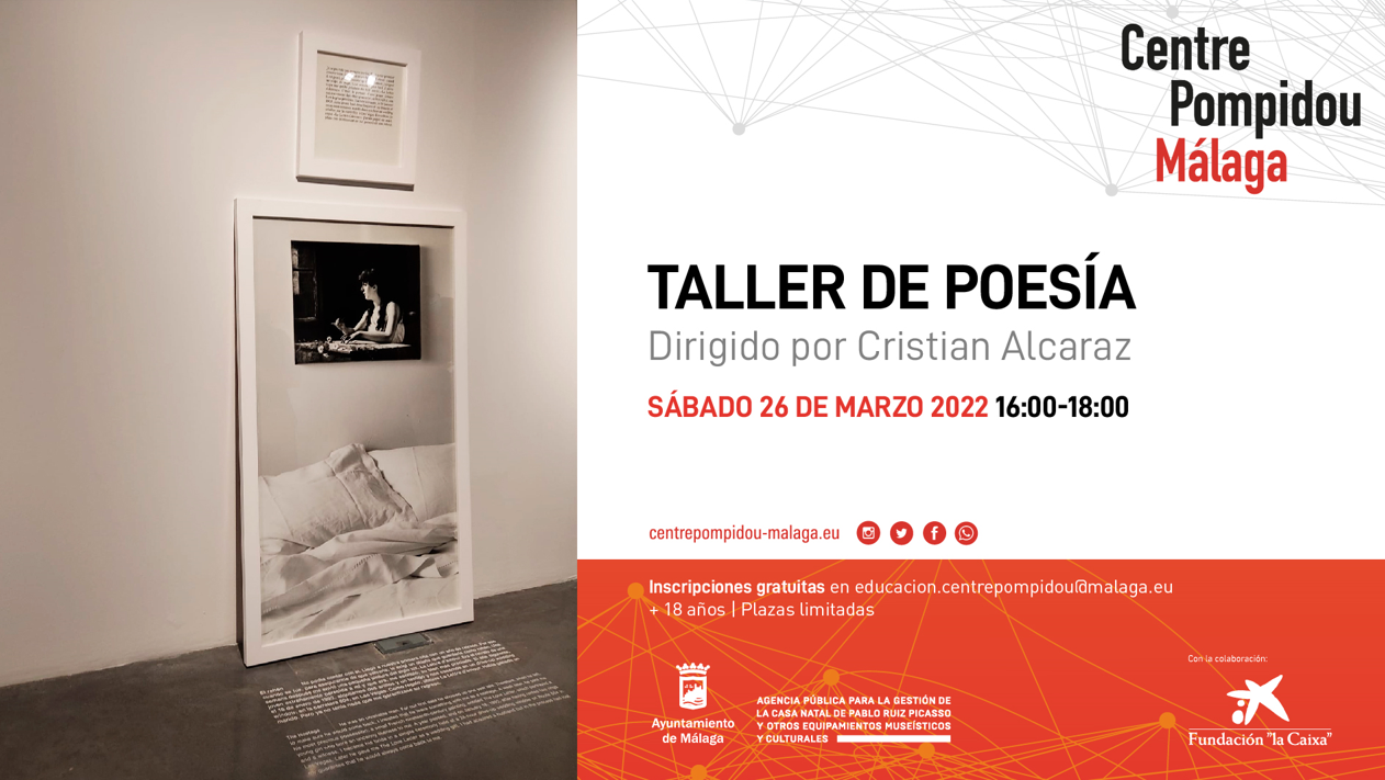EL CENTRE POMPIDOU MÁLAGA ORGANIZA UN TALLER DE POESÍA QUE SE ADENTRA EN LA ESCRITURA AUTOBIOGRÁFICA  (Abre en ventana nueva)