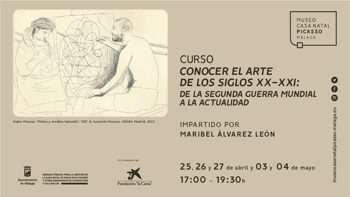 EL MUSEO CASA NATAL PICASSO ACOGE UN SEMINARIO QUE REPASA EL ARTE DE LOS SIGLOS XX Y XXI (Abre en ventana nueva)
