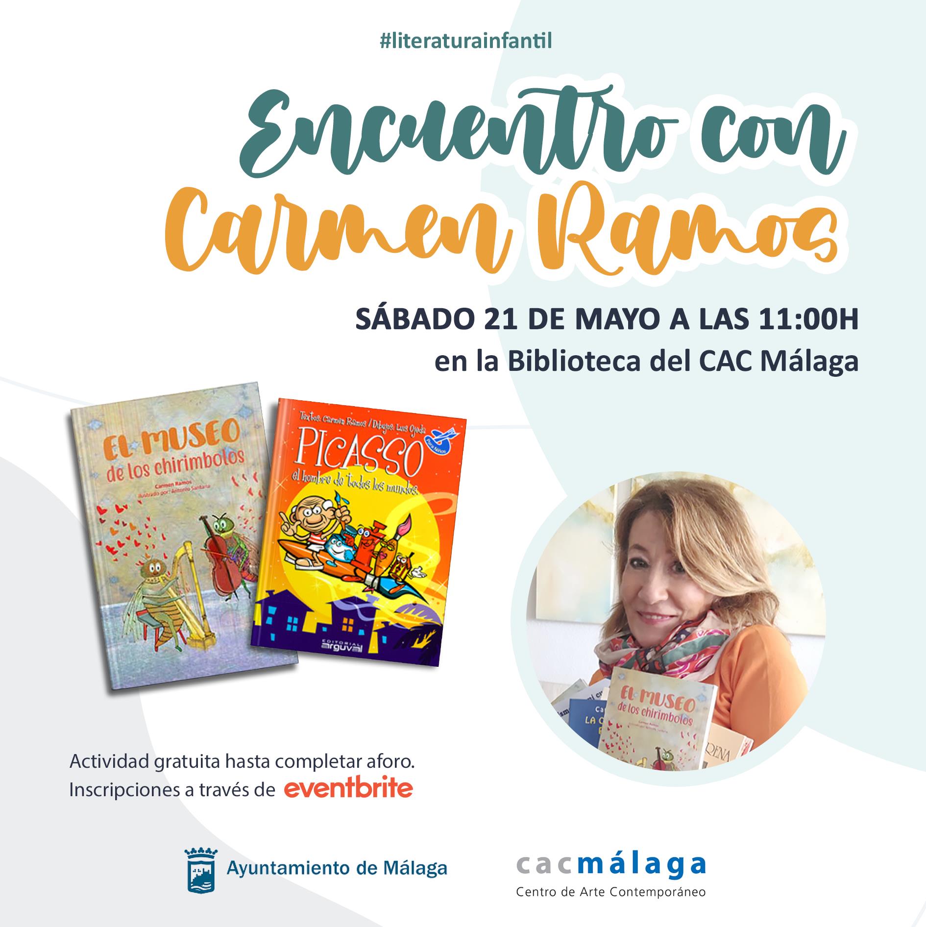 EL CAC MÁLAGA ORGANIZA EL ENCUENTRO CON LA ESCRITORA CARMEN RAMOS