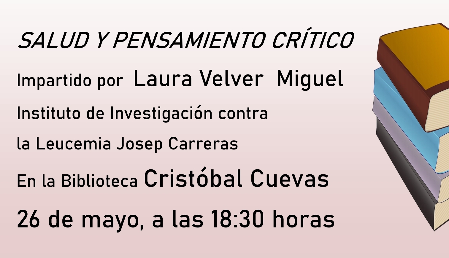 LA CIENTÍFICA LAURA BELVER DEL INSTITUTO DE INVESTIGACIÓN CONTRA LA LEUCEMIA JOSEP CARRERAS, EN EL CICLO LA CIENCIAS EN LAS BIBLIOTECAS  (Abre en ventana nueva)