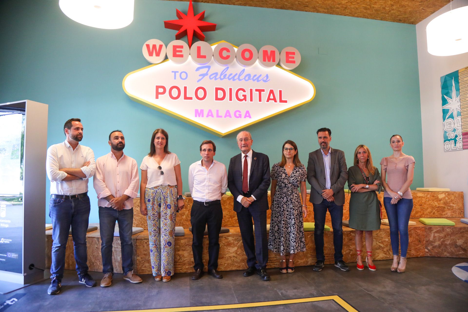 VISITA DE LOS ALCALDES DE MÁLAGA Y DE MADRID AL POLO NACIONAL DE CONTENIDOS DIGITALES Y A 42 MÁLAGA