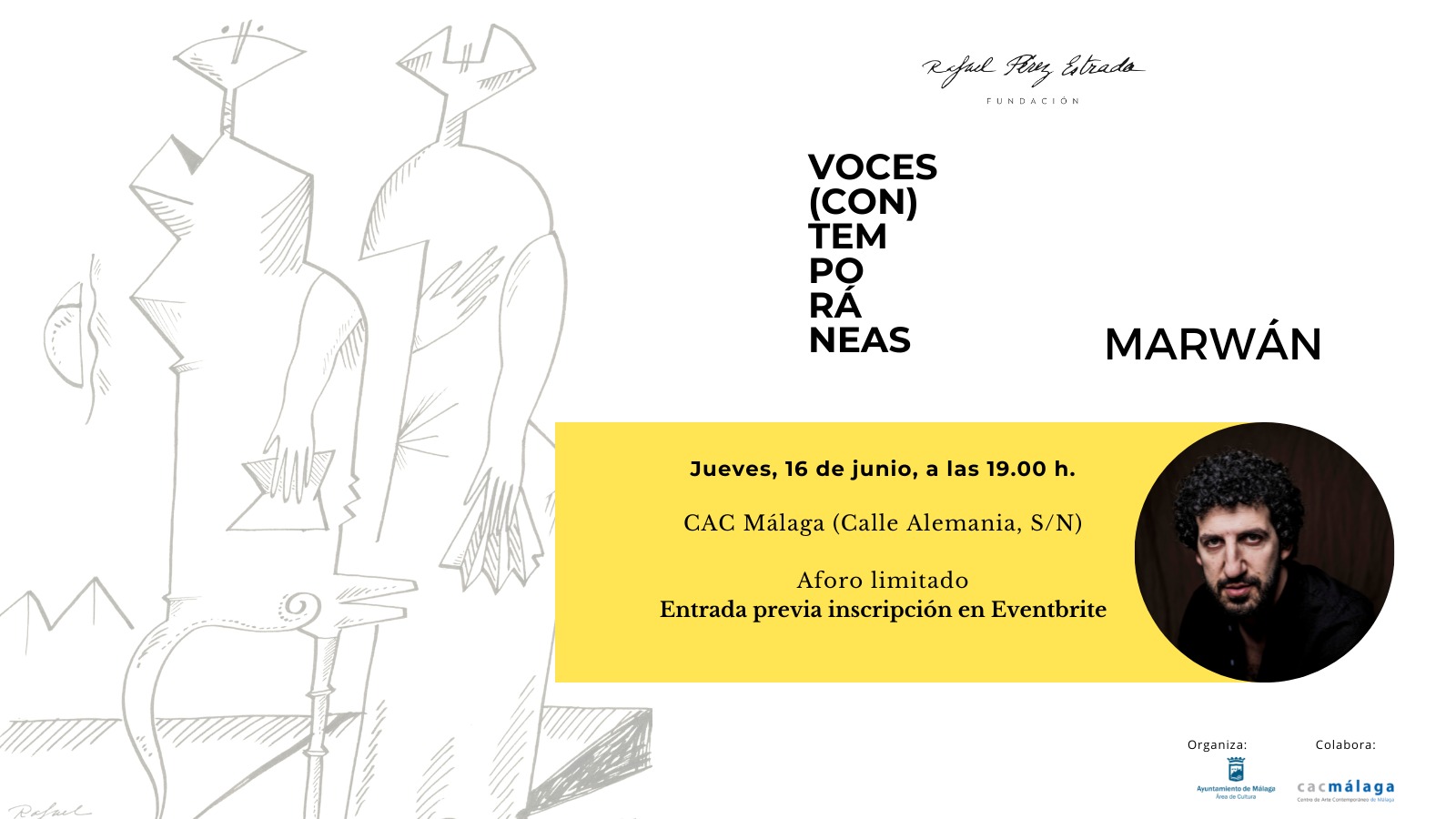 EL CANTAUTOR Y POETA MARWÁN VISITA ESTE JUEVES MÁLAGA DE LA MANO DE LA FUNDACIÓN RAFAEL PÉREZ ESTRADA (Abre en ventana nueva)