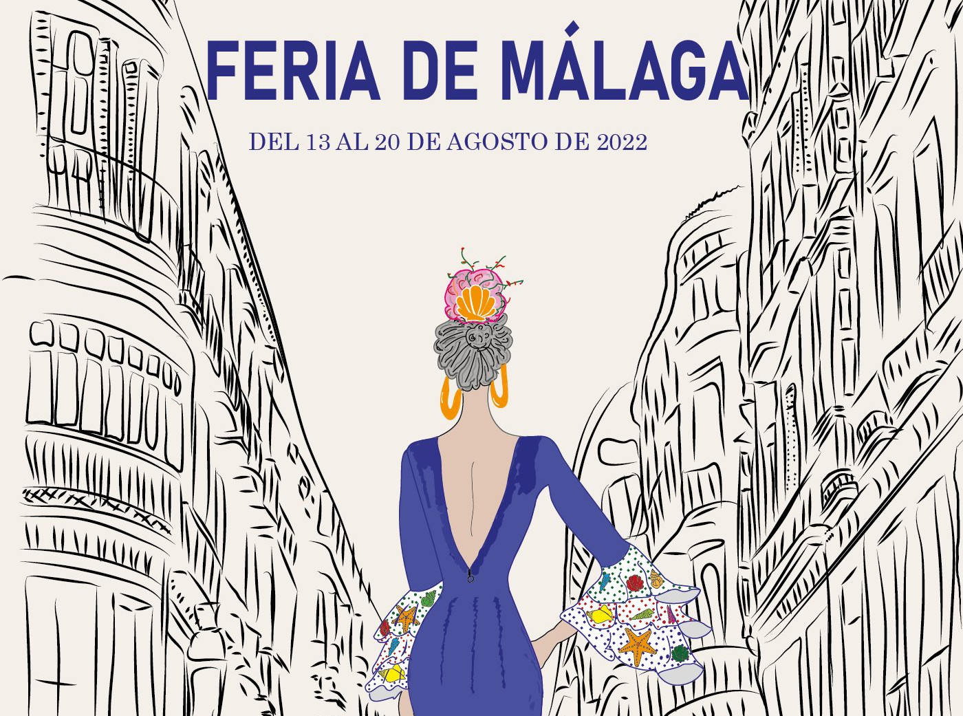 EL CARTEL “LA MAR DE FERIA” DISEÑADO POR RUBÉN ROLDÁN DE JONG, ELEGIDO POR VOTACIÓN POPULAR PARA
ANUNCIAR LA FERIA DE MÁLAGA 2022