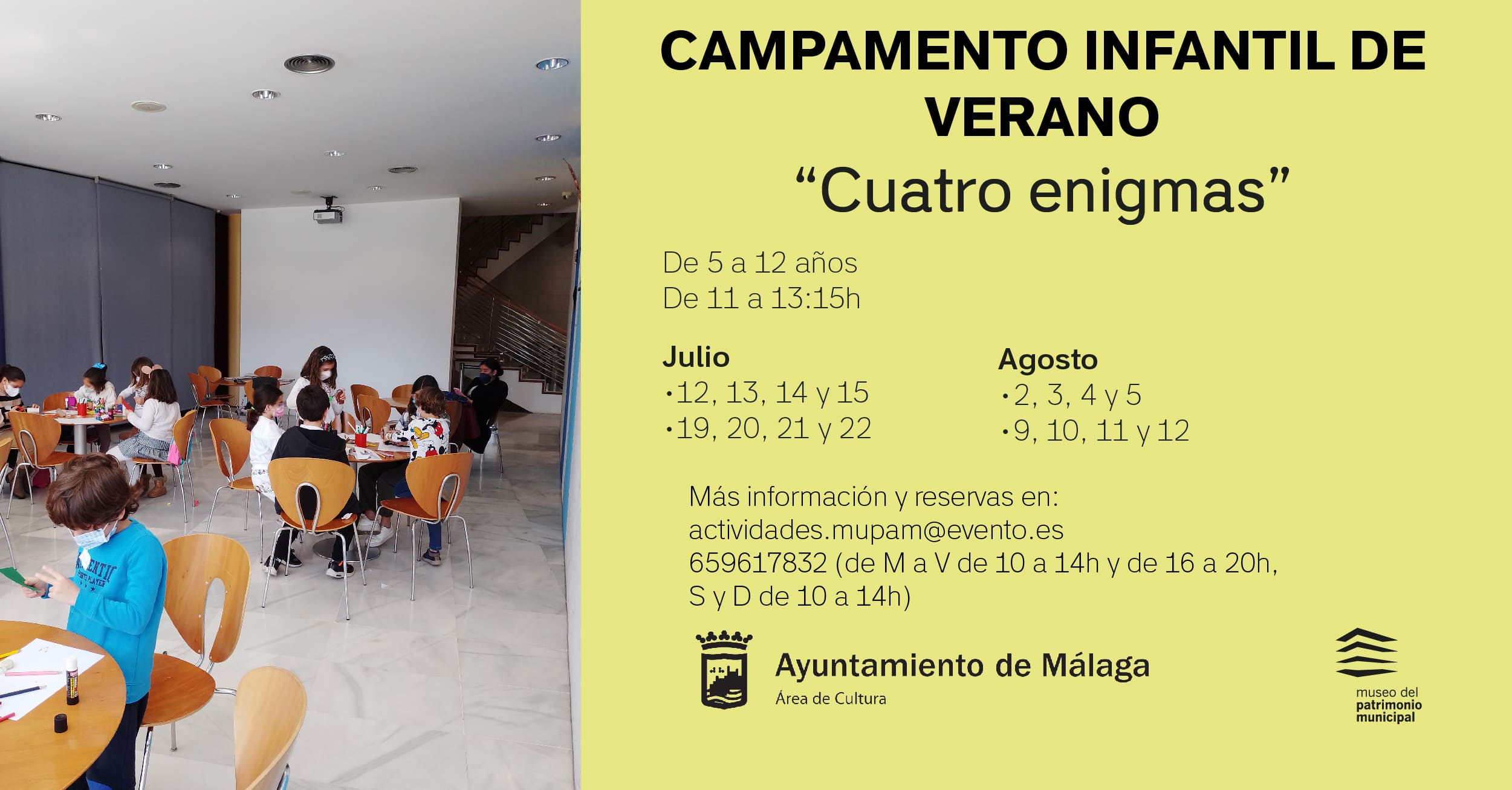 EL MUPAM ABRE UNA AMPLIA OFERTA PARA LAS FAMILIAS EN JULIO Y AGOSTO (Abre en ventana nueva)