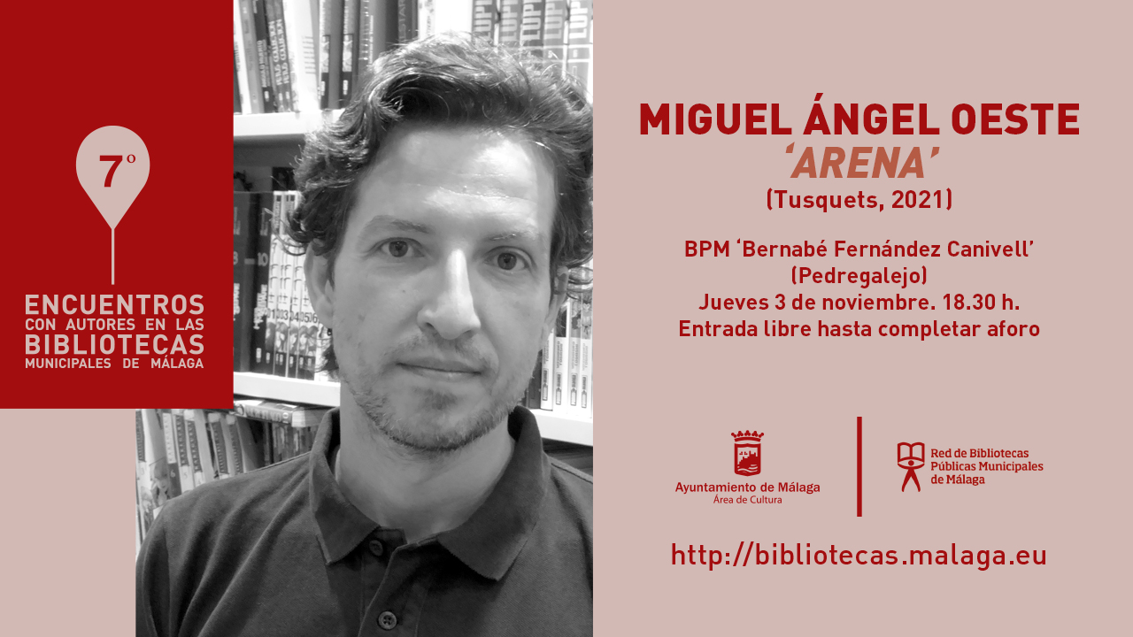 EL PROGRAMA ENCUENTROS CON AUTORES EN LAS BIBLIOTECAS LLEVA LA NARRATIVA DE MIGUEL ÁNGEL OESTE A PEDREGALEJO (Abre en ventana nueva)