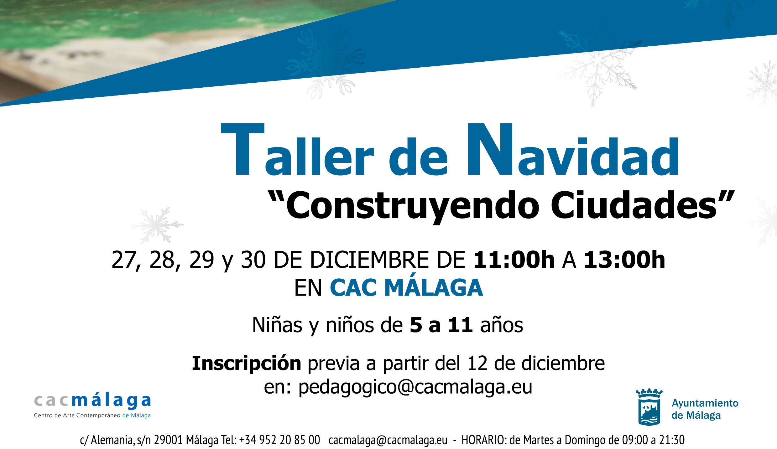 EL CAC MÁLAGA ORGANIZA EL TALLER DE NAVIDAD: “CONSTRUYENDO CIUDADES” (Abre en ventana nueva)