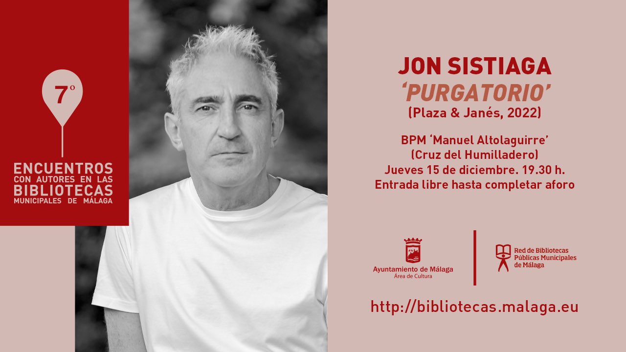 EL PROGRAMA ENCUENTROS CON AUTORES EN LAS BIBLIOTECAS CIERRA EDICIÓN CON JON SISTIAGA (Abre en ventana nueva)
