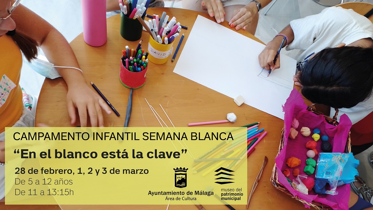 ‘EN EL BLANCO ESTÁ LA CLAVE’, CAMPAMENTO INFANTIL PARA LAS PRÓXIMAS VACACIONES ESCOLARES EN EL MUPAM