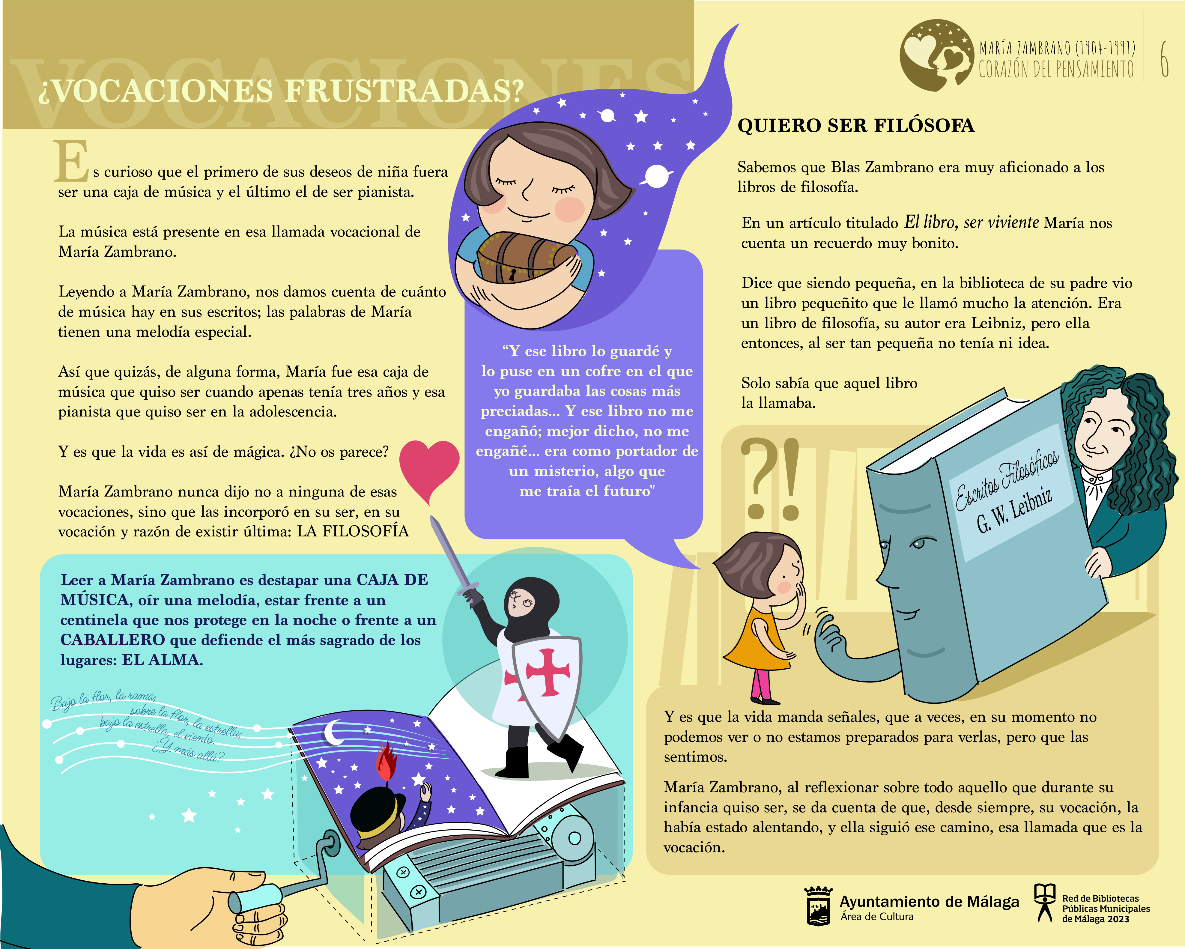 LAS BIBLIOTECAS PÚBLICAS MUNICIPALES DE MÁLAGA ACERCAN LA FIGURA DE MARÍA ZAMBRANO A LOS MÁS JÓVENES EN UNA EXPOSICIÓN ITINERANTE  (Abre en ventana nueva)