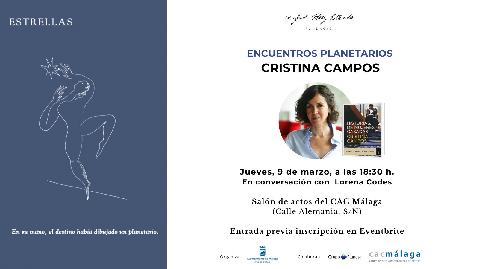 CRISTINA CAMPOS Y SU ‘HISTORIA DE MUJERES CASADAS’, ESTE JUEVES 9 EN LA FUNDACIÓN RAFAEL PÉREZ
 ...