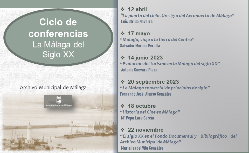LOS CIEN AÑOS DE HISTORIA DEL AEROPUERTO DE MÁLAGA, MAÑANA EN EL CICLO DE CONFERENCIAS ORGANIZADO POR EL  ARCHIVO MUNICIPAL  (Abre en ventana nueva)