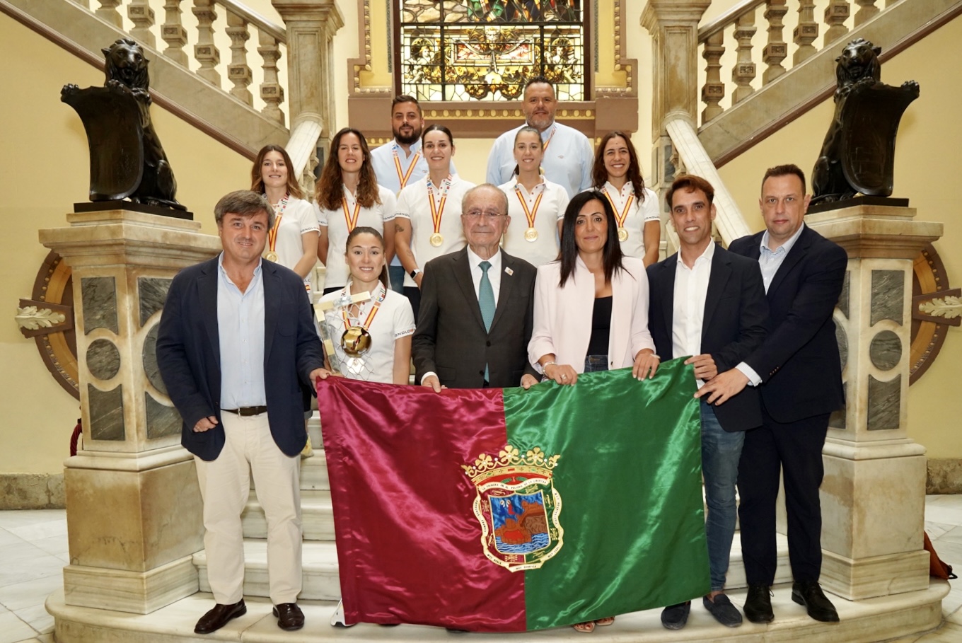 RECEPCIÓN A LAS JUGADORAS DEL COSTA DEL SOL MÁLAGA DE BALONMANO