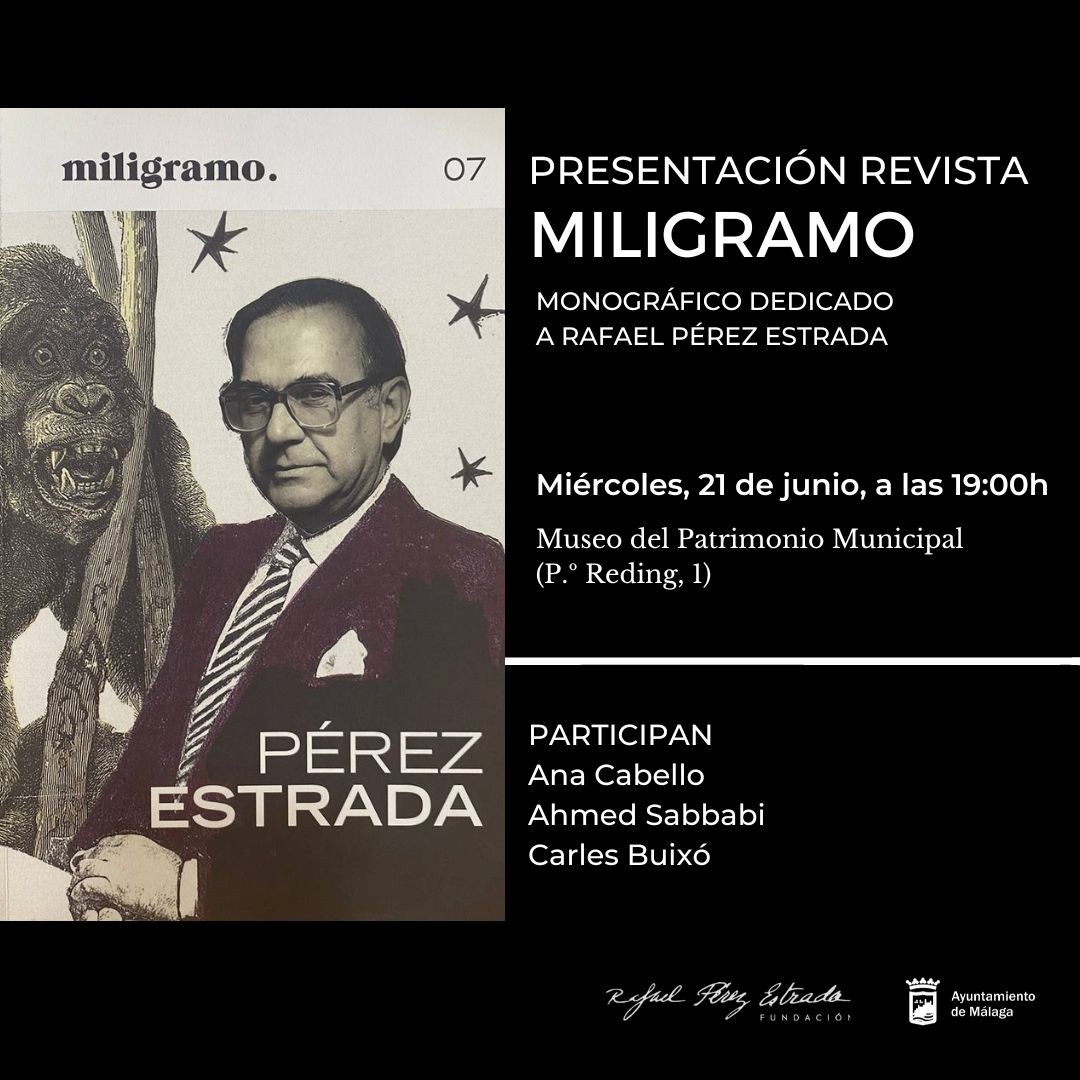 RAFAEL PÉREZ ESTRADA, PROTAGONISTA DE LA REVISTA CULTURAL ‘MILIGRAMO’