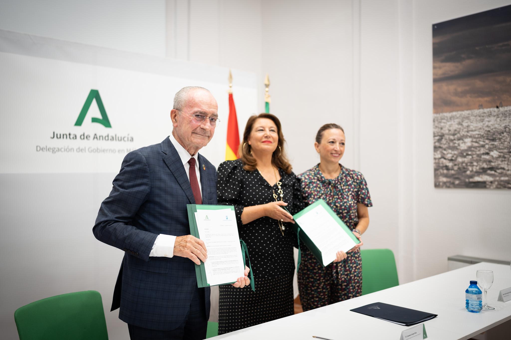 FIRMA DE UN PROTOCOLO POR EL QUE AYUNTAMIENTO DE MÁLAGA Y JUNTA DE ANDALUCÍA COLABORARÁN EN LA
 ...