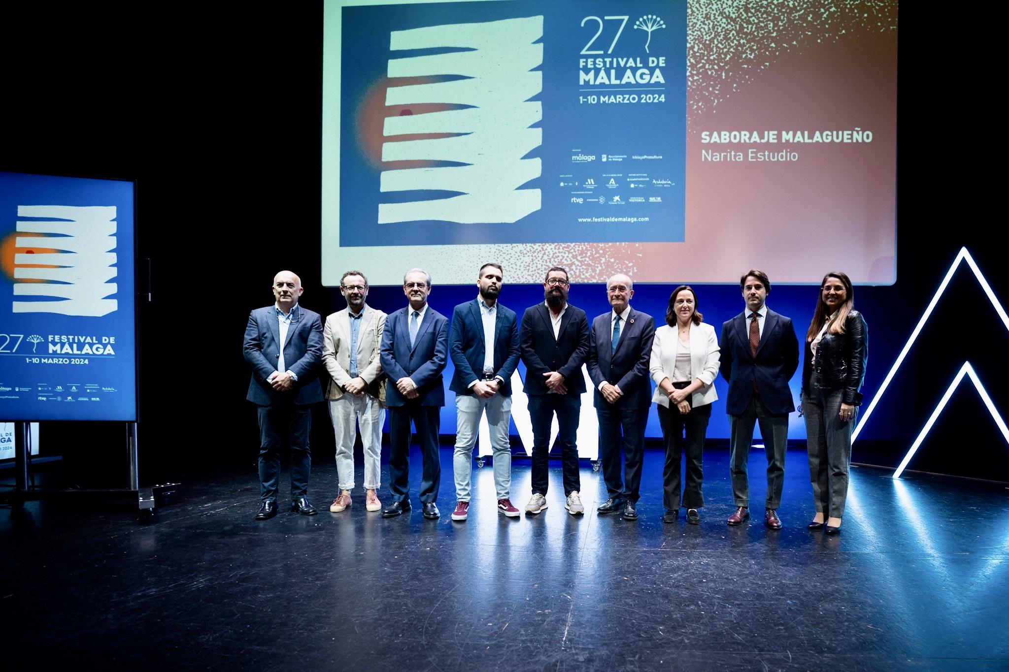 EL ESTUDIO MALAGUEÑO NARITA DISEÑA EL CARTEL DEL 27 FESTIVAL DE MÁLAGA