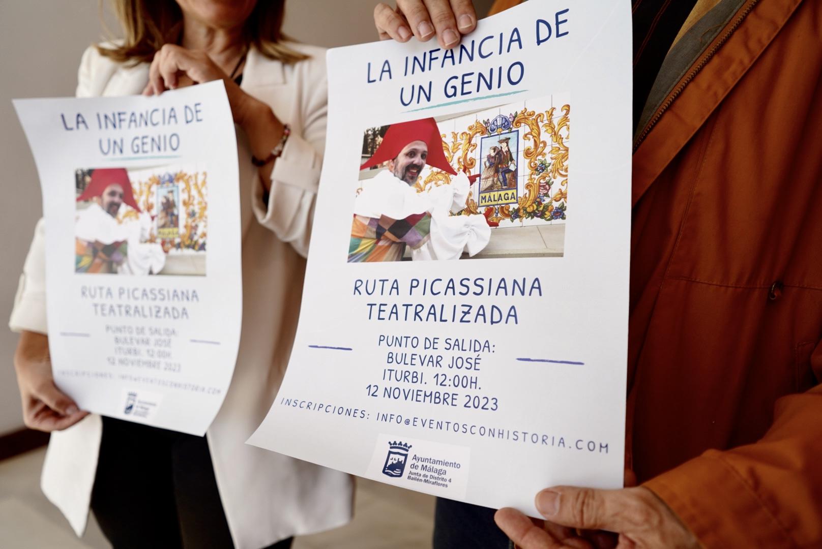 UNA RUTA TEATRALIZADA SOBRE LA INFANCIA DE PICASSO RECORRERÁ LAS CALLES DEL BARRIO DE NUEVA MÁLAGA