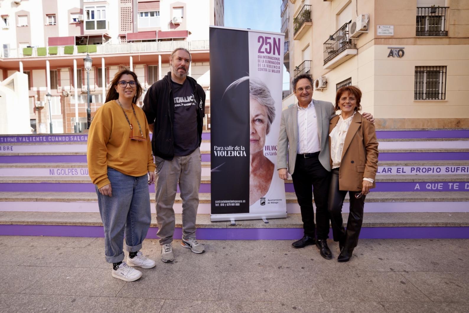 LA LUCHA CONTRA LA VIOLENCIA DE GÉNERO QUEDA PLASMADA CON GRAFITIS EN LAS ESCALINATAS DE UNA ...