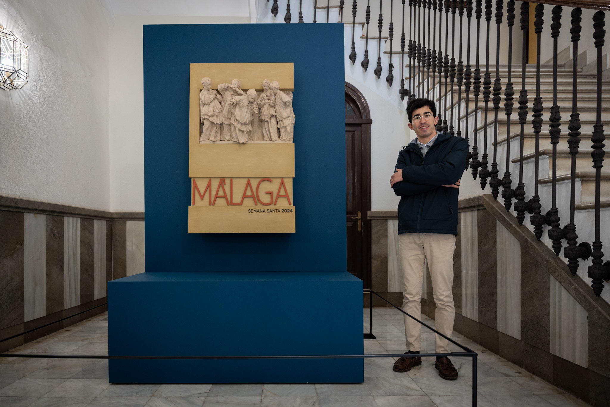 LA OBRA ORIGINAL DEL CARTEL DE LA SEMANA SANTA 2024 SE EXPONE EN EL ARCHIVO MUNICIPAL