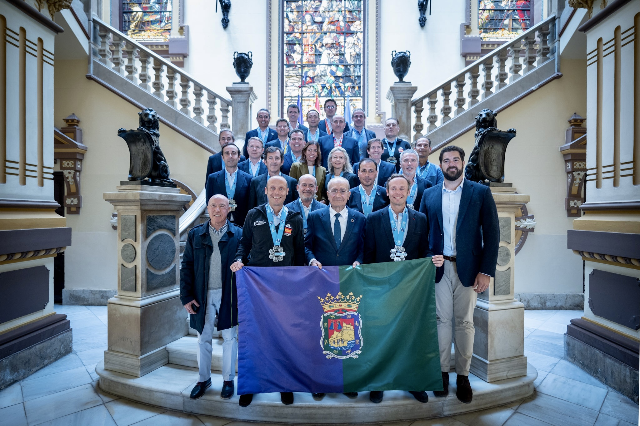 RECEPCIÓN DEL GRUPO MARATONIANO ‘OBRADORES’ TRAS COMPLETAR LA WORLD MARATHON MAJORS