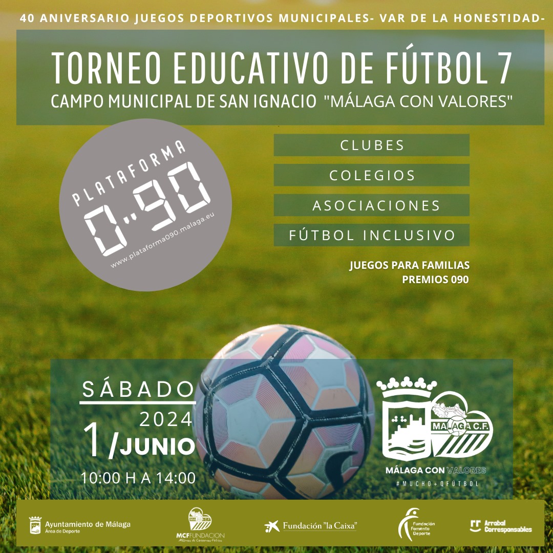 EL AYUNTAMIENTO, A TRAVÉS DE LA ‘PLATAFORMA 090’, Y LA FUNDACIÓN MÁLAGA CF ORGANIZAN LA IV ...