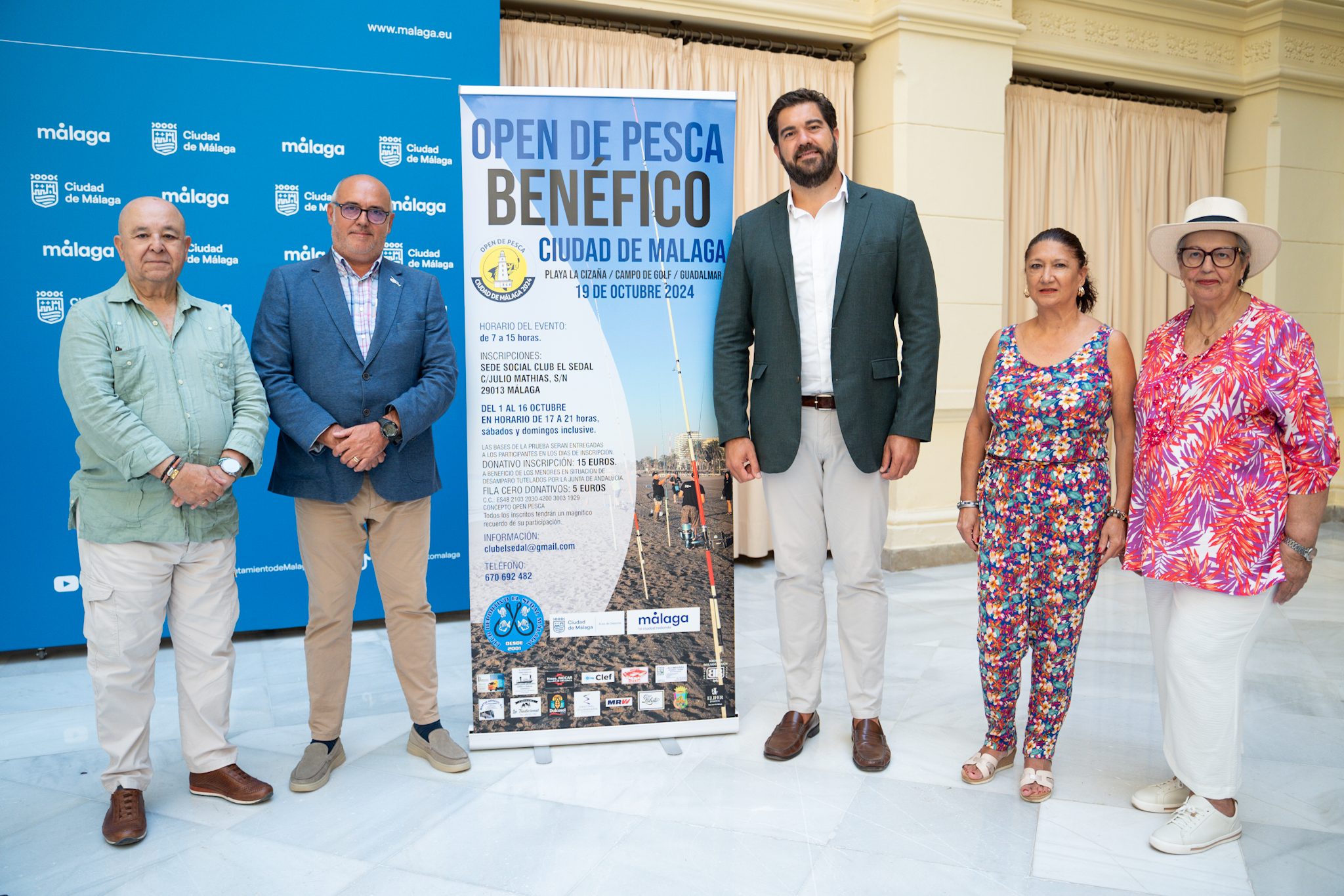 El Ayuntamiento colabora en una nueva edición del ‘Open de Pesca Benéfico Ciudad de Málaga 2024’
