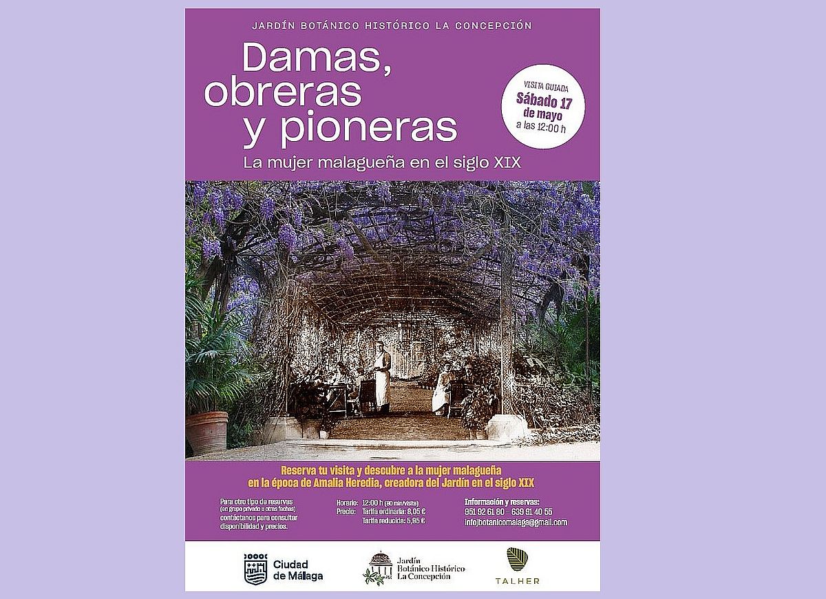 Visita guiada Mujer malagueña en el siglo XIX en La Concepción