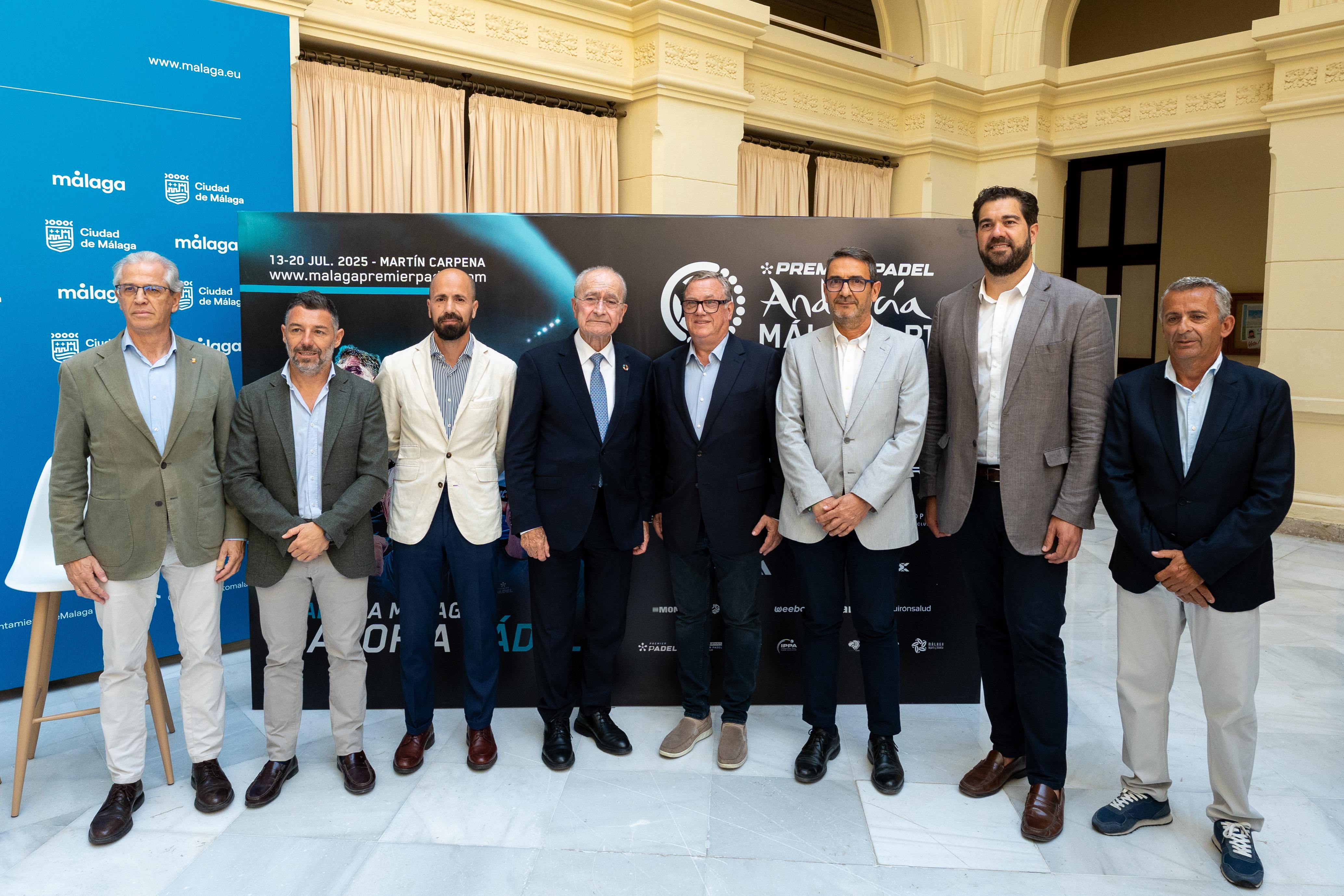 El Andalucía Málaga Premier Padel P1 presenta el torneo en el corazón de la ciudad